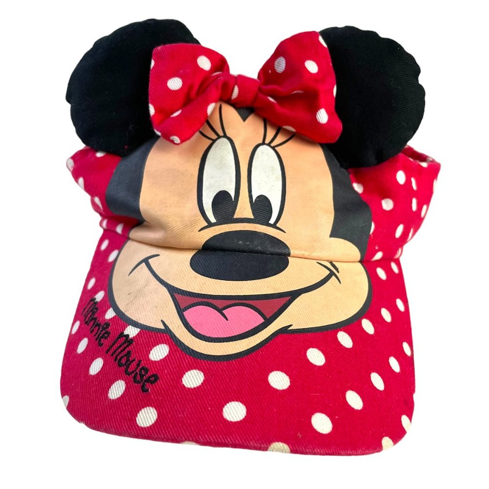 DISNEY Minnie Mouse Kids Girls Character Visor Adjustable Strap Size 4-6X